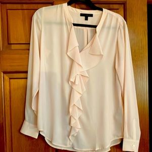 Light pink ruffled blouse! Banana Republic S